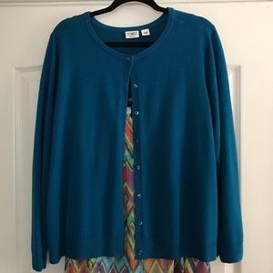Women’s Plus Size 18/20 dark teal Cardigan